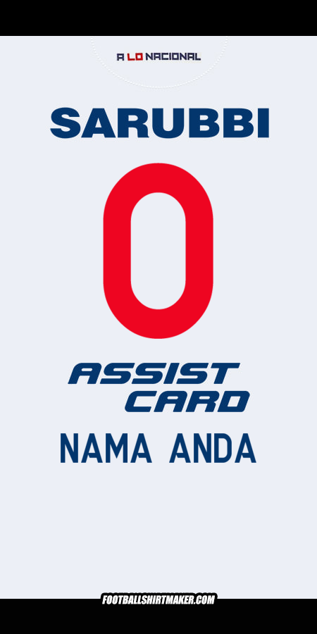 Jersey Club Nacional 2024 -  nama anda - 0