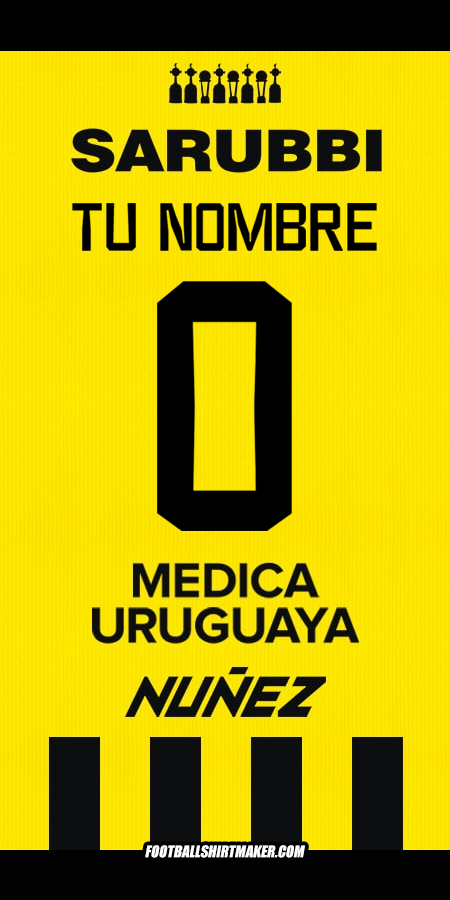 Jersey Peñarol 2024 -  tu nombre - 0