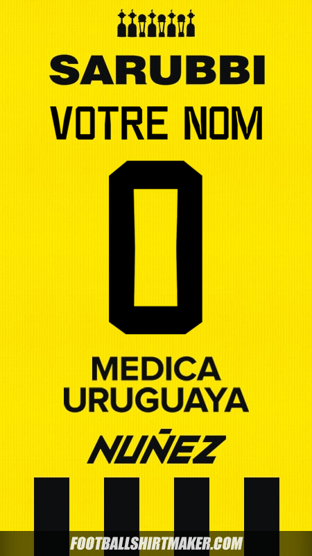 Maillot Peñarol 2024 -  votre nom - 0