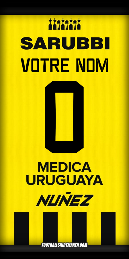 Maillot Peñarol 2024 -  votre nom - 0