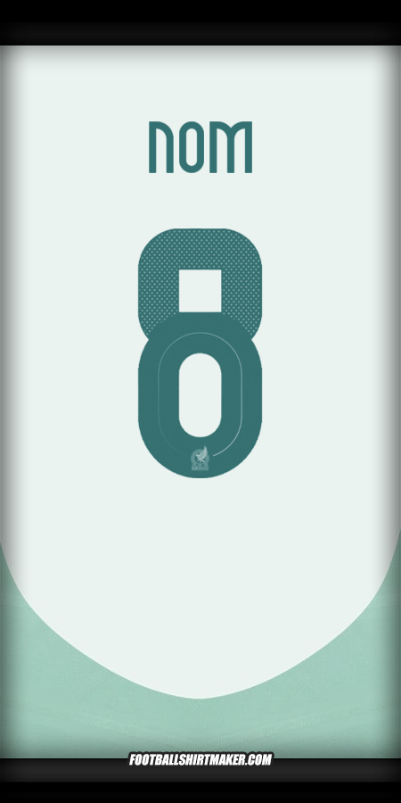 Maillot Mexique 2024 Extérieur -  nom - 8