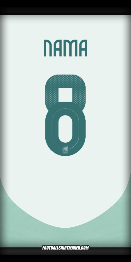 Jersey Meksiko 2024 Alternatif -  nama - 8