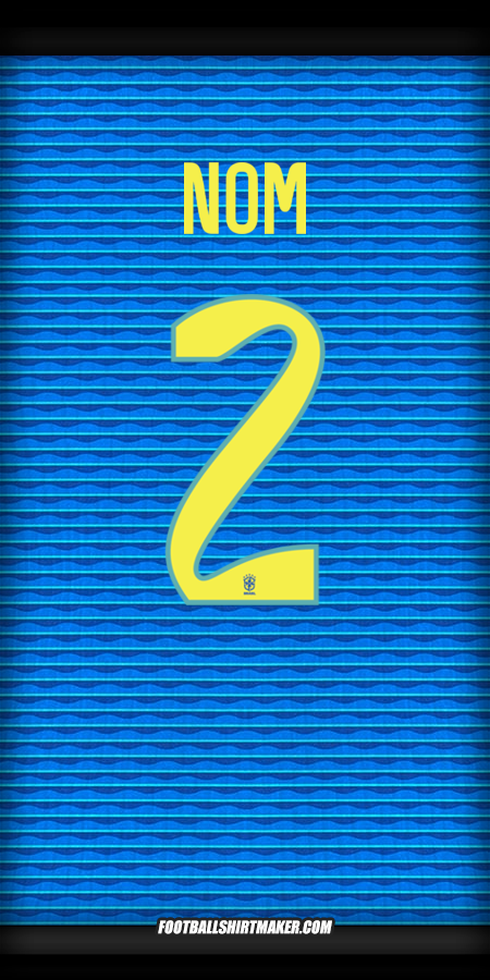 Maillot Brésil 2024 Extérieur -  nom - 2