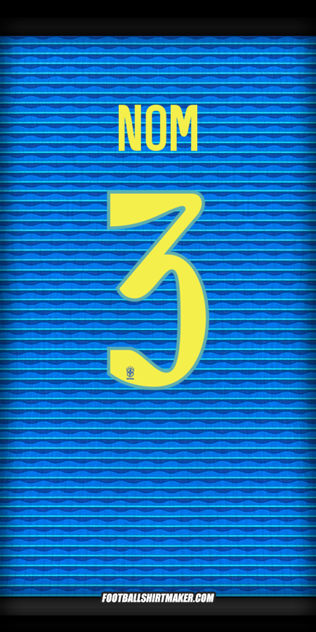 Maillot Brésil 2024 Extérieur -  nom - 3