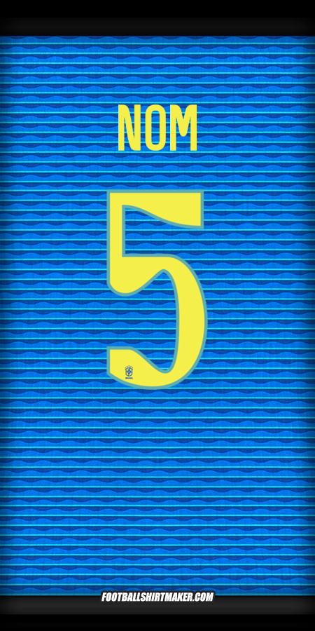 Maillot Brésil 2024 Extérieur -  nom - 5