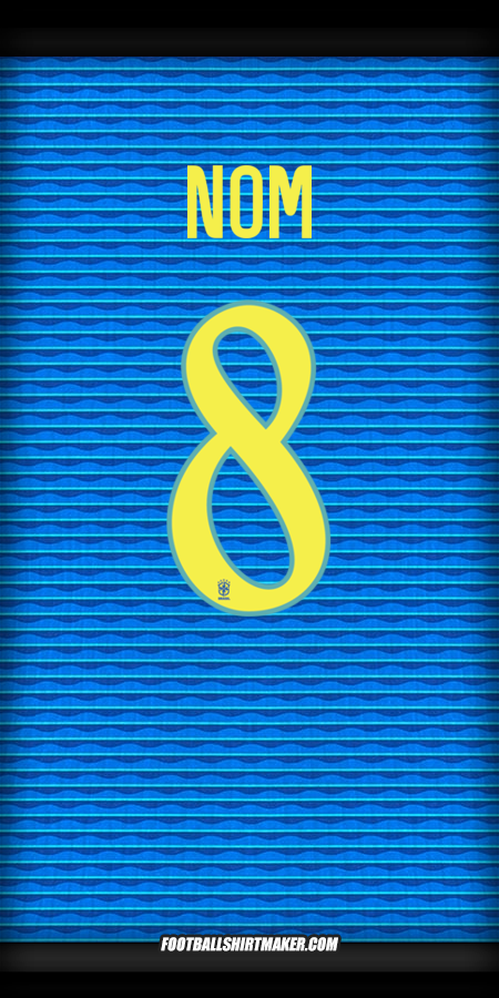 Maillot Brésil 2024 Extérieur -  nom - 8