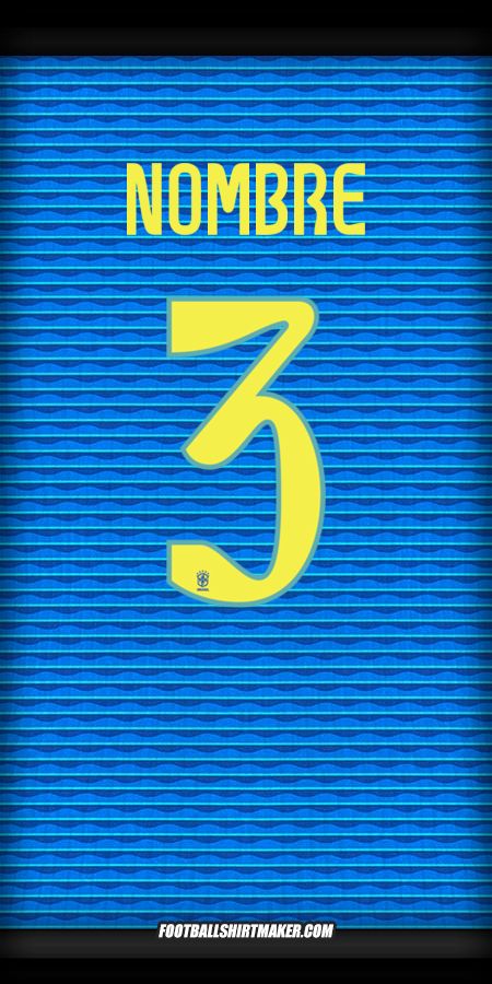 Camiseta Brasil 2024 Visita -  nombre - 3