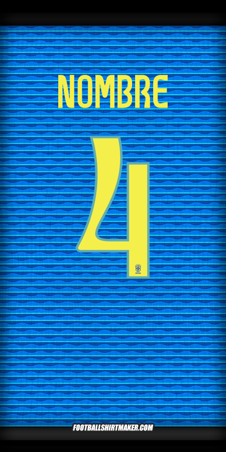 Camiseta Brasil 2024 Visita -  nombre - 4
