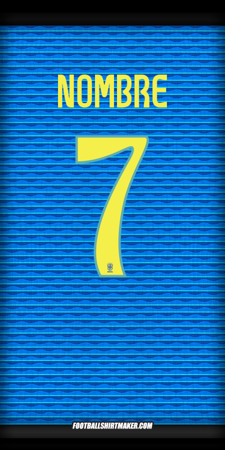 Camiseta Brasil 2024 Visita -  nombre - 7