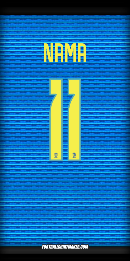 Jersey Brasil 2024 Alternatif -  nama - 11