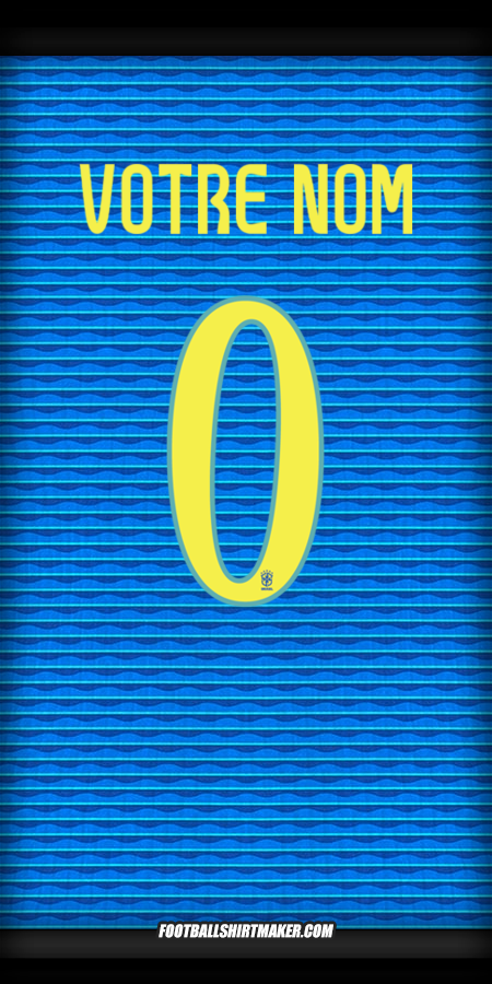 Maillot Brésil 2024 Extérieur -  votre nom - 0