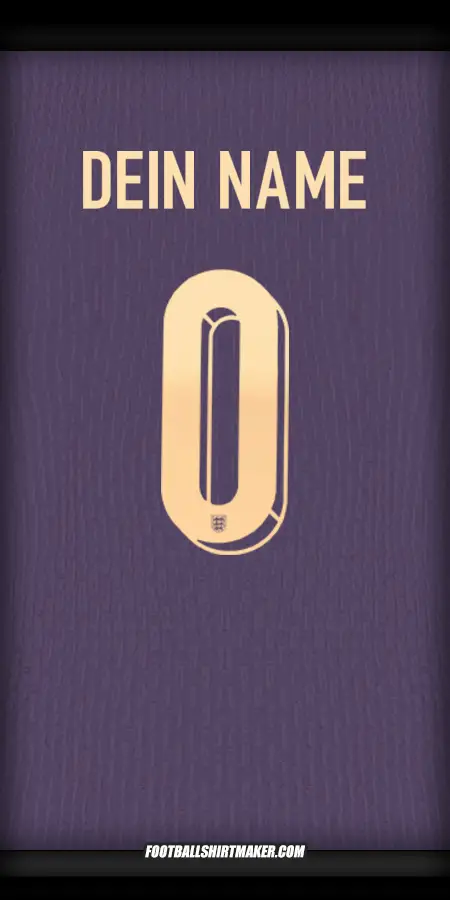 Trikot England 2024 II -  dein name - 0