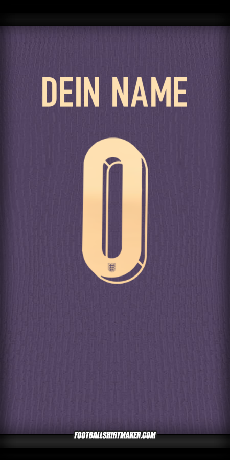 Trikot England 2024 Auswärts -  dein name - 0