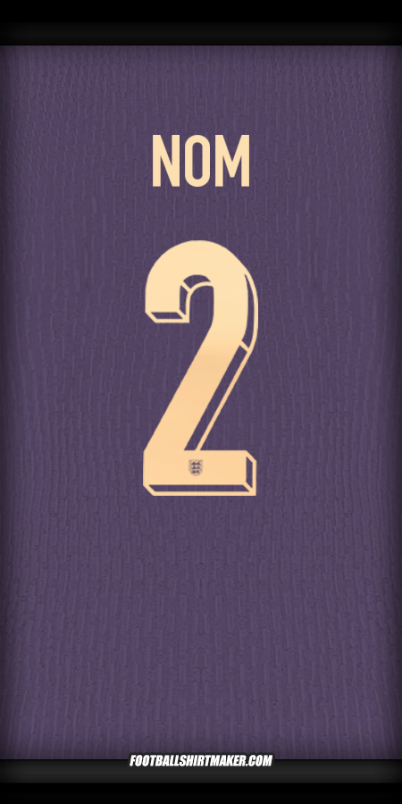 Maillot Angleterre 2024 Extérieur -  nom - 2
