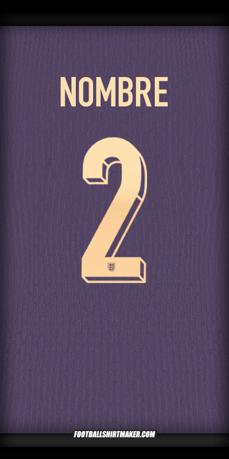 Camiseta Inglaterra 2024 Visita -  nombre - 2