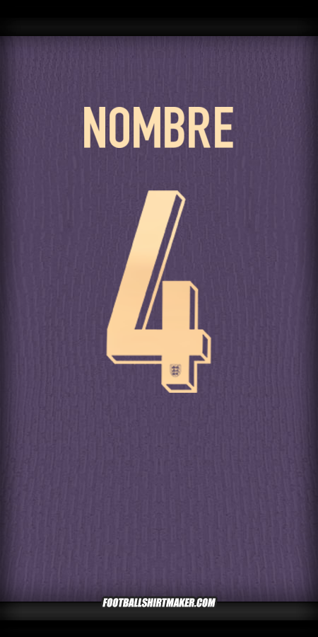Camiseta Inglaterra 2024 Visita -  nombre - 4