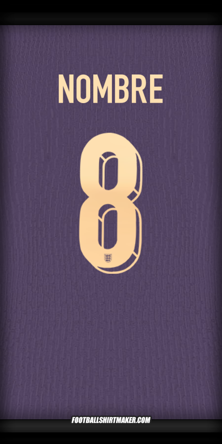 Camiseta Inglaterra 2024 Visita -  nombre - 8