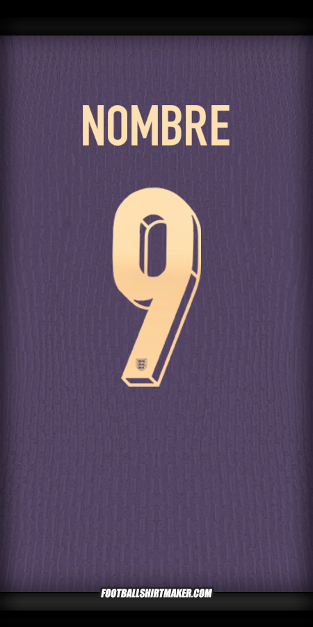 Camiseta Inglaterra 2024 Visita -  nombre - 9