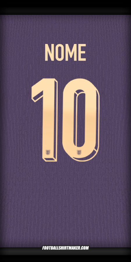 Camisa Inglaterra 2024 Alternativa -  nome - 10