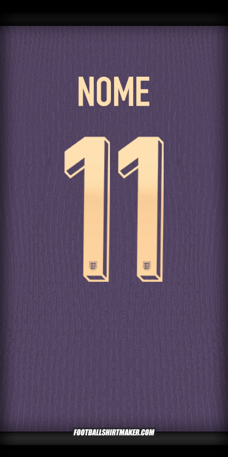 Maglia Inghilterra 2024 Seconda -  nome - 11