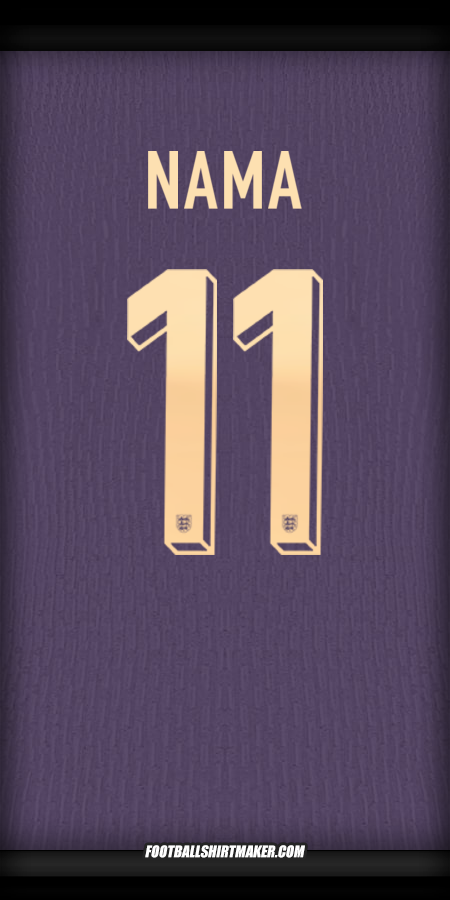 Jersey Inggris 2024 Alternatif -  nama - 11