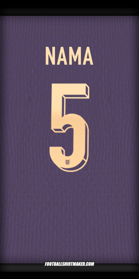Jersey Inggris 2024 Alternatif -  nama - 5