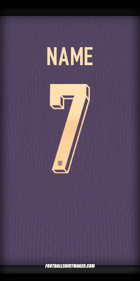 Shirt England 2024 Away -  name - 7