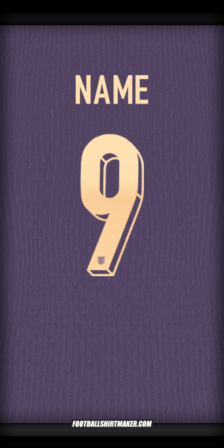 Shirt England 2024 Away -  name - 9