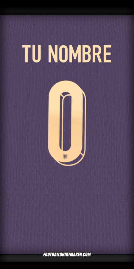 Camiseta Inglaterra 2024 II -  tu nombre - 0