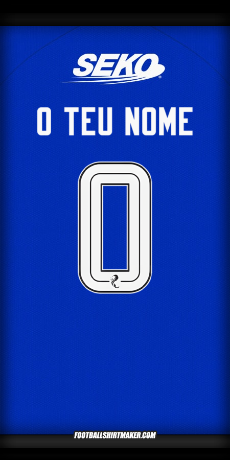 Camisola Rangers FC 2024/2025 -  o teu nome - 0