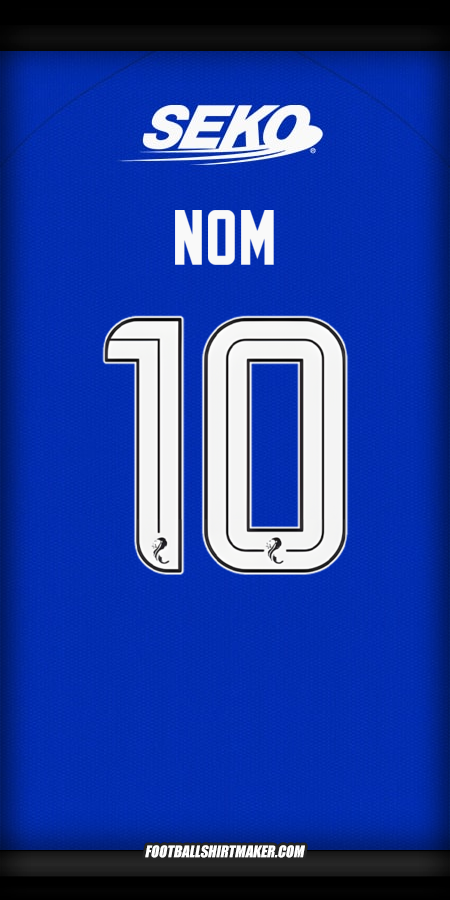 Maillot Rangers FC 2024/2025 -  nom - 10
