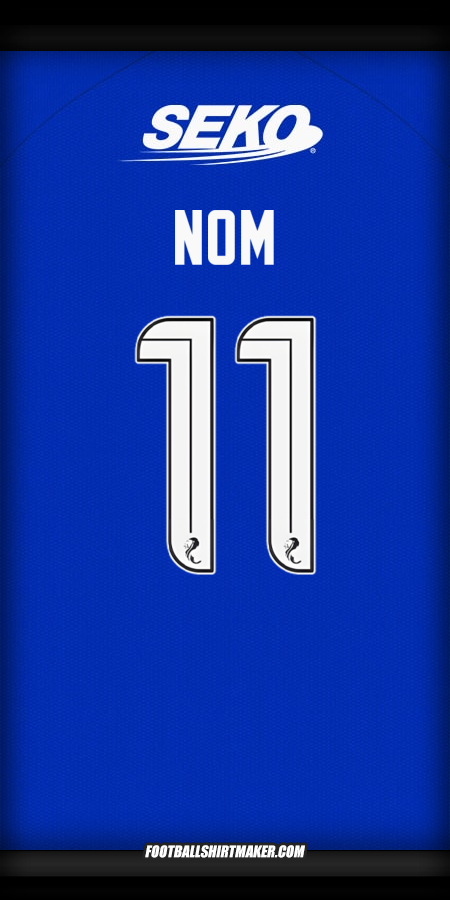 Maillot Rangers FC 2024/2025 -  nom - 11