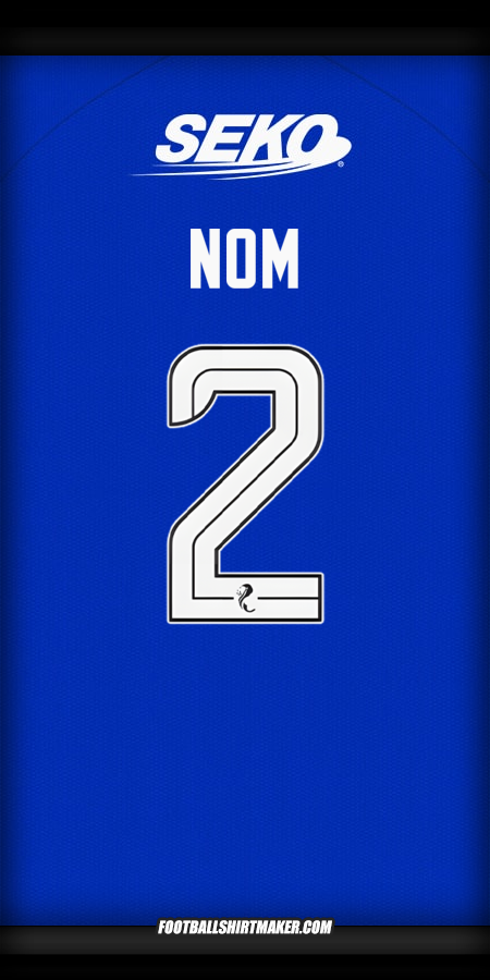 Maillot Rangers FC 2024/2025 -  nom - 2