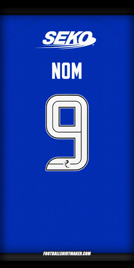 Maillot Rangers FC 2024/2025 -  nom - 9
