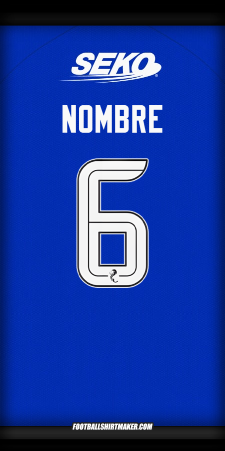Jersey Rangers FC 2024/2025 -  nombre - 6