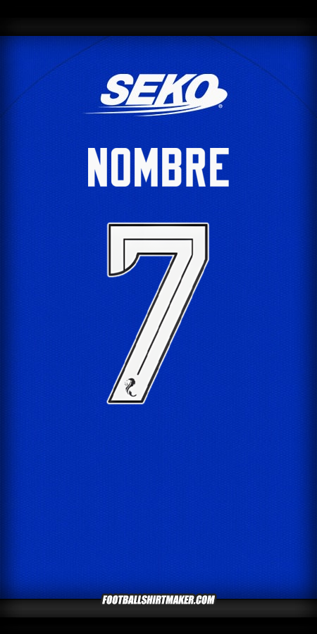 Jersey Rangers FC 2024/2025 -  nombre - 7