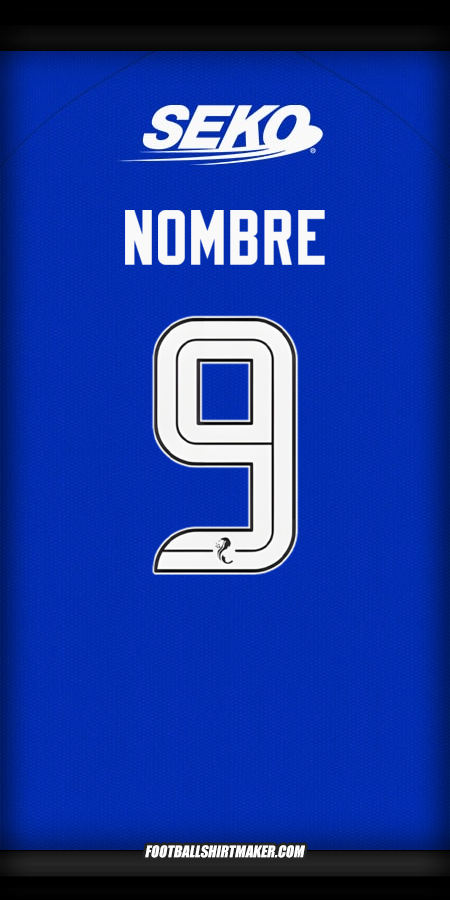 Jersey Rangers FC 2024/2025 -  nombre - 9