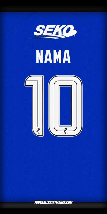 Jersey Rangers FC 2024/2025 -  nama - 10