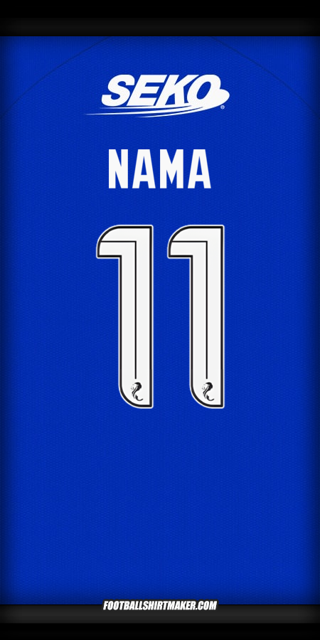 Jersey Rangers FC 2024/2025 -  nama - 11