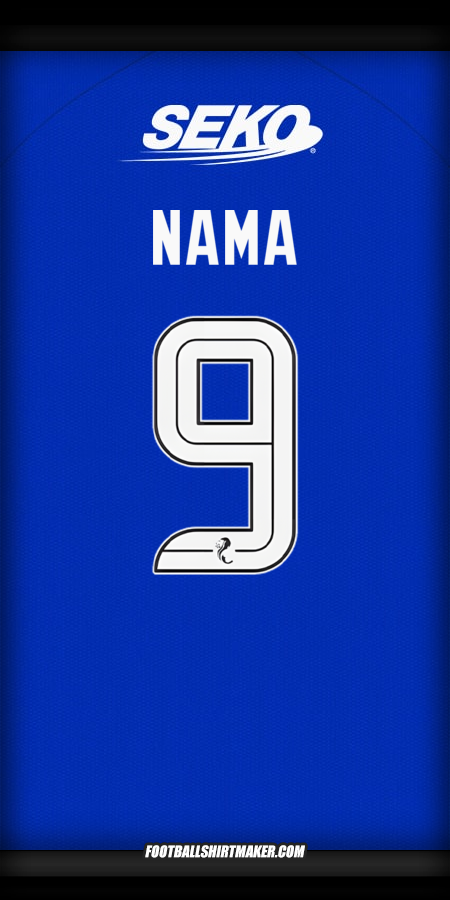 Jersey Rangers FC 2024/2025 -  nama - 9