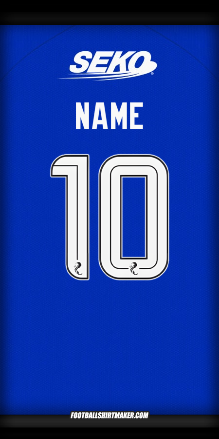 Shirt Rangers FC 2024/2025 -  name - 10