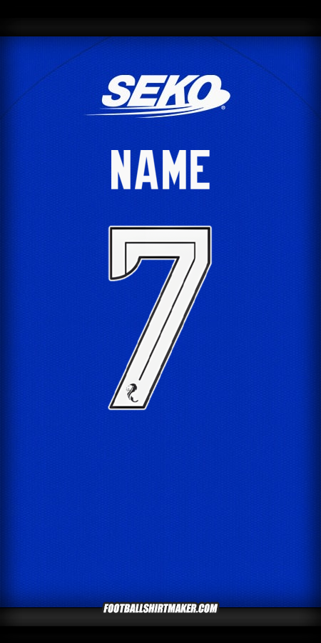 Shirt Rangers FC 2024/2025 -  name - 7