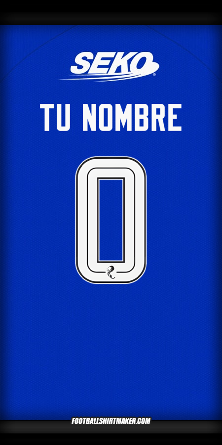 Jersey Rangers FC 2024/2025 -  tu nombre - 0