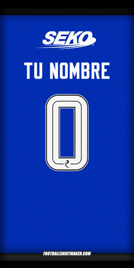 Camiseta Rangers FC 2024/2025 -  tu nombre - 0