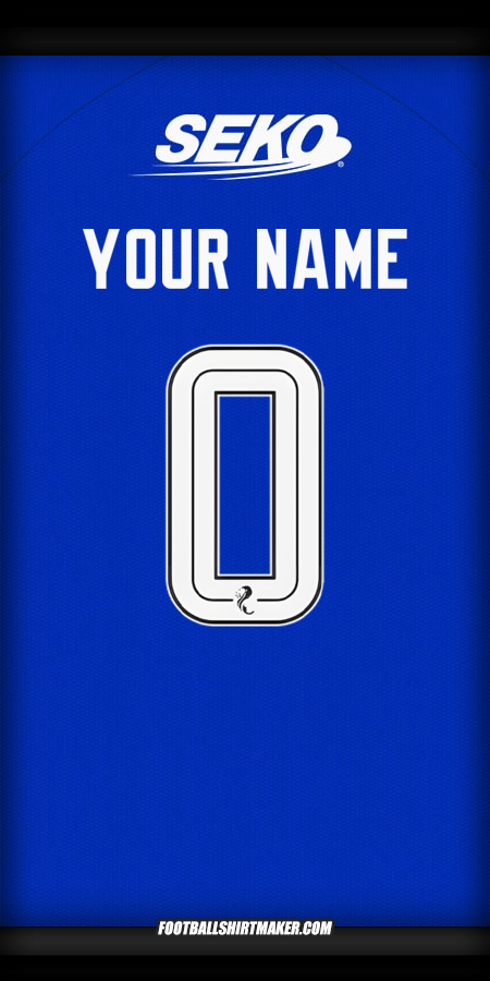 Shirt Rangers FC 2024/2025 -  your name - 0