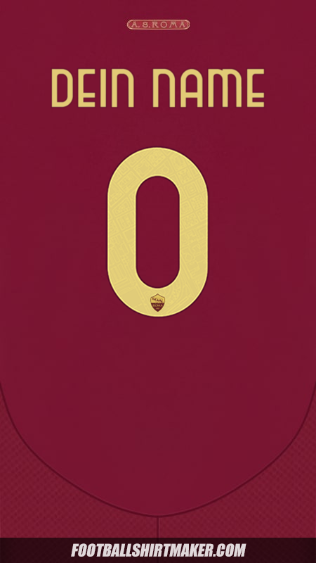 Trikot AS Roma 2024/2025 Cup -  dein name - 0