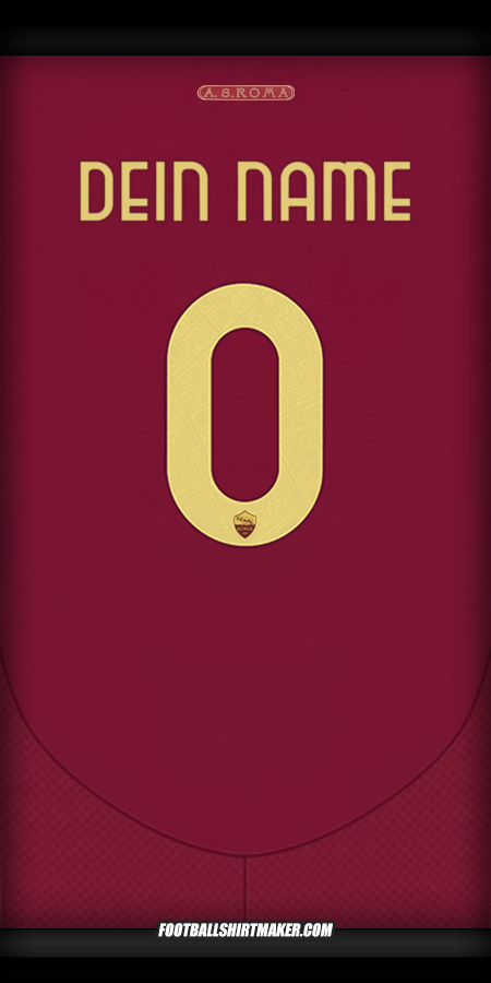 Trikot AS Roma Cup 2024/2025 -  dein name - 0