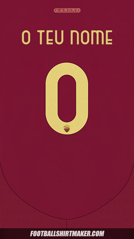 Camisola AS Roma 2024/2025 Cup -  o teu nome - 0