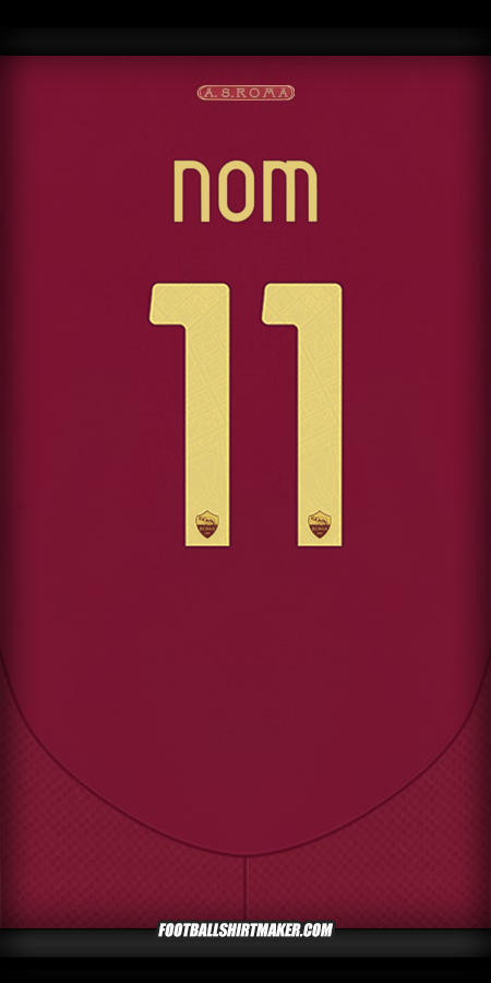 Maillot AS Roma Cup 2024/2025 -  nom - 11