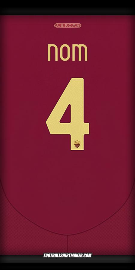 Maillot AS Roma Cup 2024/2025 -  nom - 4